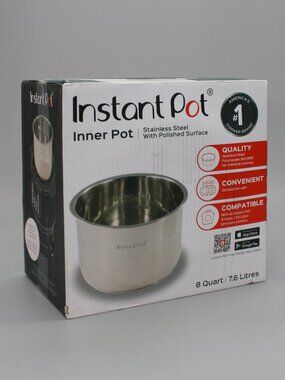 Instant Pot Inner Replacement Stainless Steel 8 Quart Polished Surface SSPot 80